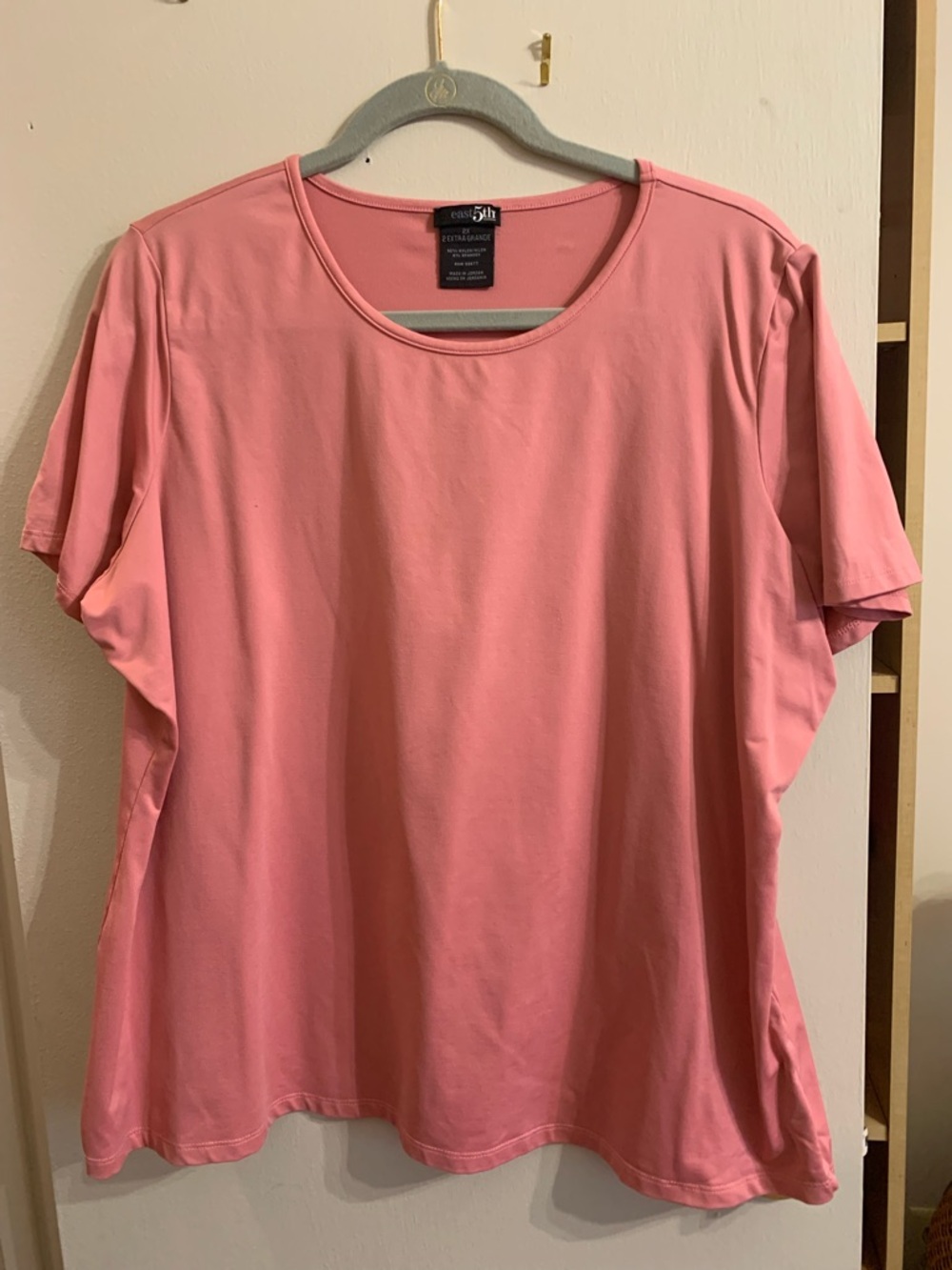 East 5th Easy Crew Short-Sleeve Tee - Coral Pink